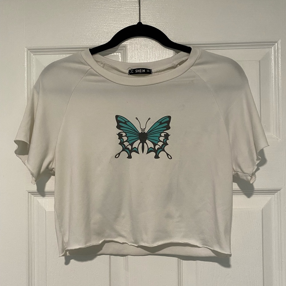 White crop top
